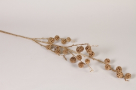 DI-000367 Artificial gold branch with balls H93cm