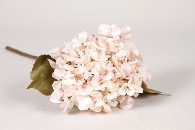 DI-000375 Hortensia facon s�ch� artificiel rose H45cm