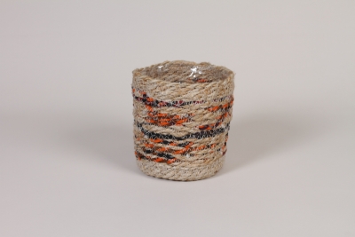 DQ-000264 Assorted recycled rope pot D14cm H15cm