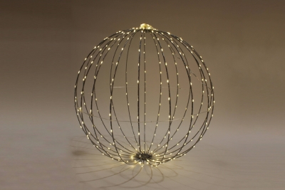 DQ-000452 Warm white metallic ball 260 LED D40cm