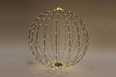 DQ-000453 Boule en m�tal 320 LED blanc chaud D50cm