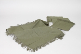 DQ-000500 Set de 4 serviettes vertes 40x40cm