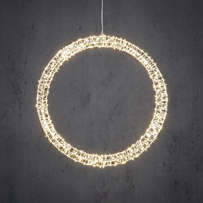 DQ-000512 Cercle en m�tal 800 LED blanc chaud D36cm