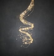 DQ-000513 Silver wire light bundle 900 white LEDs 3m