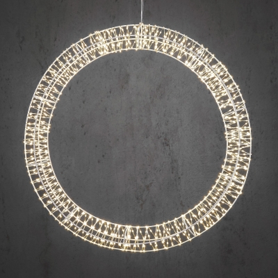 DQ-000514 Cercle en m�tal 1200 LED blanc chaud D56cm