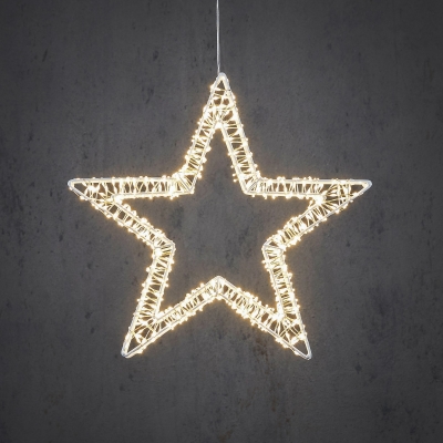 DQ-000515 Etoile en m�tal 800 LED blanc chaud D36cm