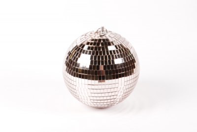 DQ-000546 Boule � suspendre en miroir champagne D25cm