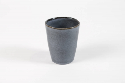 DQ-000605 Cache-pot en c�ramique bleu gris D8.5cm H10cm