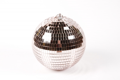 DQ-000619 Boule � suspendre en miroir champagne D30cm