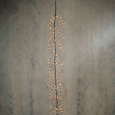 DQ-000641 Guirlande branche noir 320 led blanc chaud 3.6m