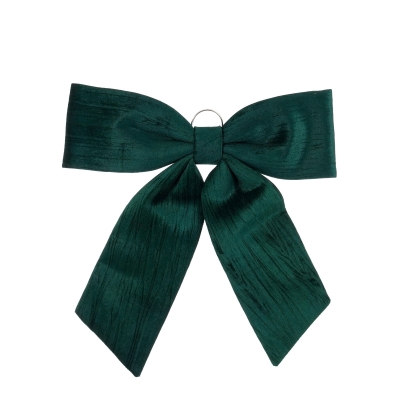 DQ-000675 Green velvet fabric bow to hang 57x63cm