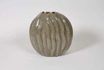 DQ-000704 Vase en c�ramique vert celadon 27,5x15cm H26cm