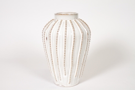 DQ-000715 Beige ceramic vase D20cm H29cm