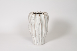 DQ-000718 Beige ceramic vase D20cm H30cm