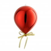 DQ-000768 Ballon en plastique rouge &agrave; supendre D20cm