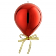 DQ-000770 Ballon en plastique rouge &agrave; supendre D30cm