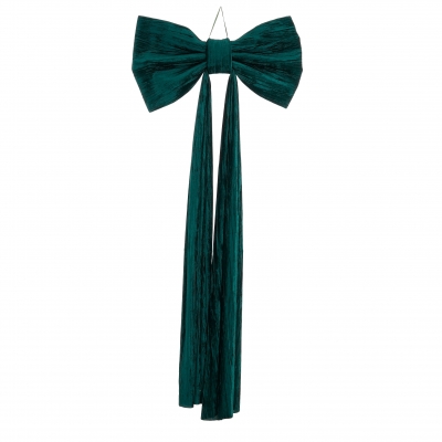 DQ-000775 Green velvet bow L100cm H220cm