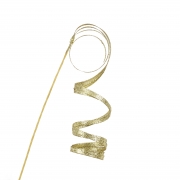 DQ-000794 Gold glittery serpentine pick H48cm