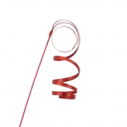 DQ-000795 Pic serpentin paillet&eacute; rouge H48cm