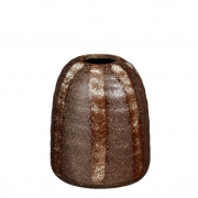 DQ-000803 Vase en c&eacute;ramique marron D11,5cm H13,5cm