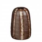 DQ-000804 Vase en c&eacute;ramique marron D12,5cm H18,5cm