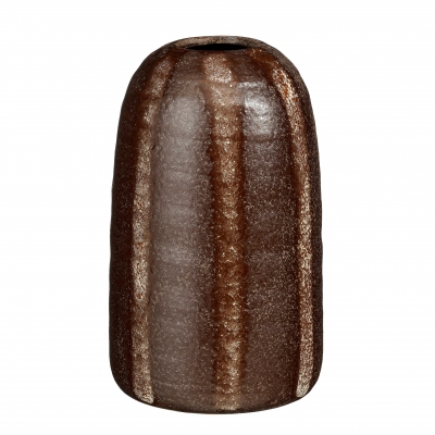 DQ-000805 Vase en c�ramique marron D13,5cm H22cm