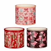 DQ-000811 assorted christmas ceramic plant pot D10cm H8,5cm