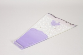 DW-000009 Paquet de 50 housses muguet en cellophane violet clair 42x25cm