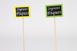 E002Y8 Bag of 12 picks Joyeuses Pâques H36cm