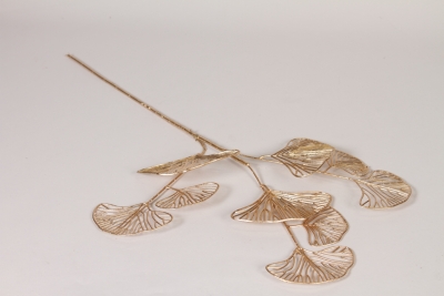 EE-000334 Artificial gold gingko H66cm