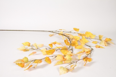 EE-000340 Branche de bouleau artificiel jaune orang� H140cm