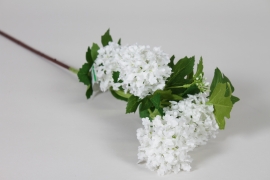 EE-000345 Viburnum artificiel blanc H75cm