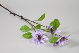 EE-000352 Purple artificial clematis H75cm