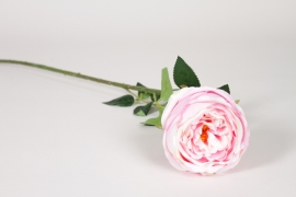 EE-000354 Artificial pink rose H65cm