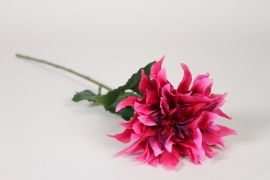 EE-000359 Dahlia artificiel fuchsia H60cm