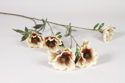 EE-000366 Beige artificial poppy H113cm