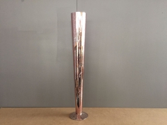 A062K9 Flute glass vase pink D11.5cm H80cm