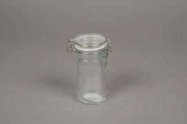 A011MA Glass jar with cover D4.5cm H10cm