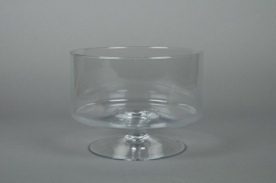 Glass stemmed bowl D24 H18cm