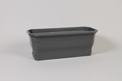 H7-000042 Grey plastic planter 40x15cm