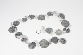 HH-000017 Garland of capiz and grey wood L180cm