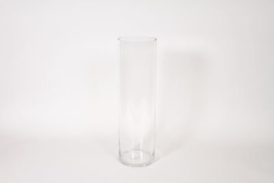 I0-000036 Vase en verre cylindre transparent D15cm H50cm