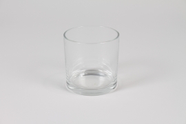 I0-000111 Clear glass cylinder vase D10cm H10cm