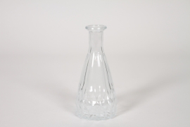 I0-000128 Bouteille en verre transparent D3.5cm H14.5cm
