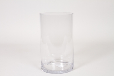 I0-000137 Clear cylindrical glass vase D15cm H25cm