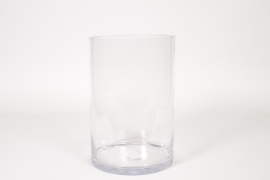I0-000138 Vase en verre cylindre transparent D20cm H30cm