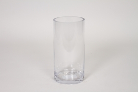 I0-000141 Vase en verre cylindre transparent D10cm H20cm