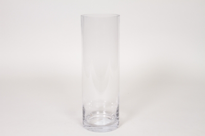I0-000143 Vase en verre cylindre transparent D10cm H30cm