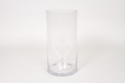I0-000145 Vase en verre cylindre transparent D15cm H30cm