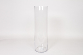I0-000147 Clear cylindrical glass vase D15cm H50cm